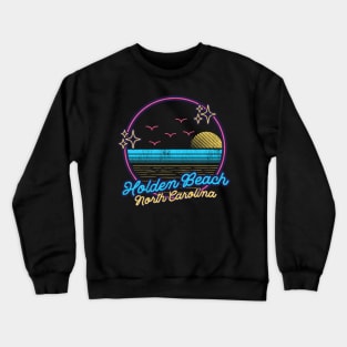 Holden Beach, North Carolina Seagull Sunrise Crewneck Sweatshirt